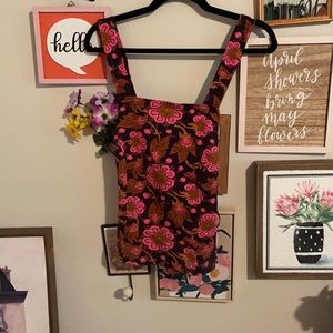 Anthropologie crisscross halter top